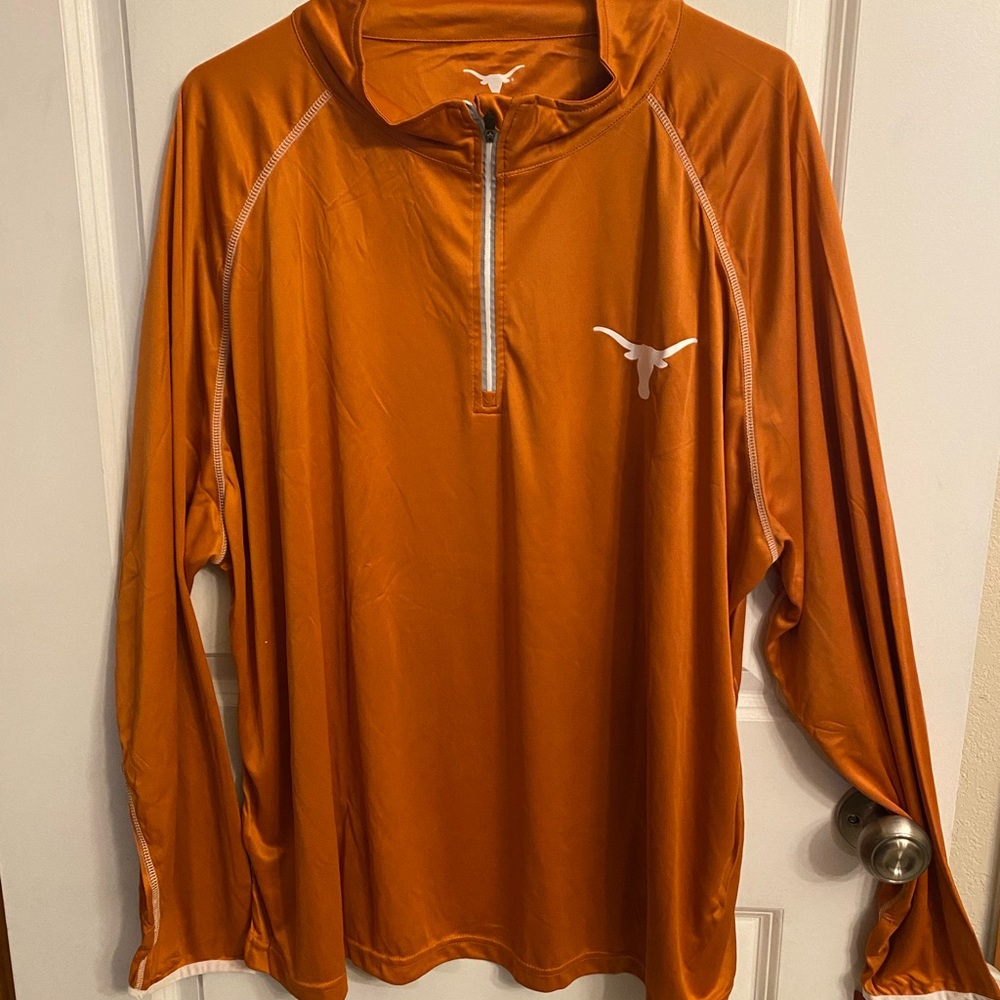 NWT Texas Longhorns Women’s Plus Size Power Through Half-Zip Pullover Jacket